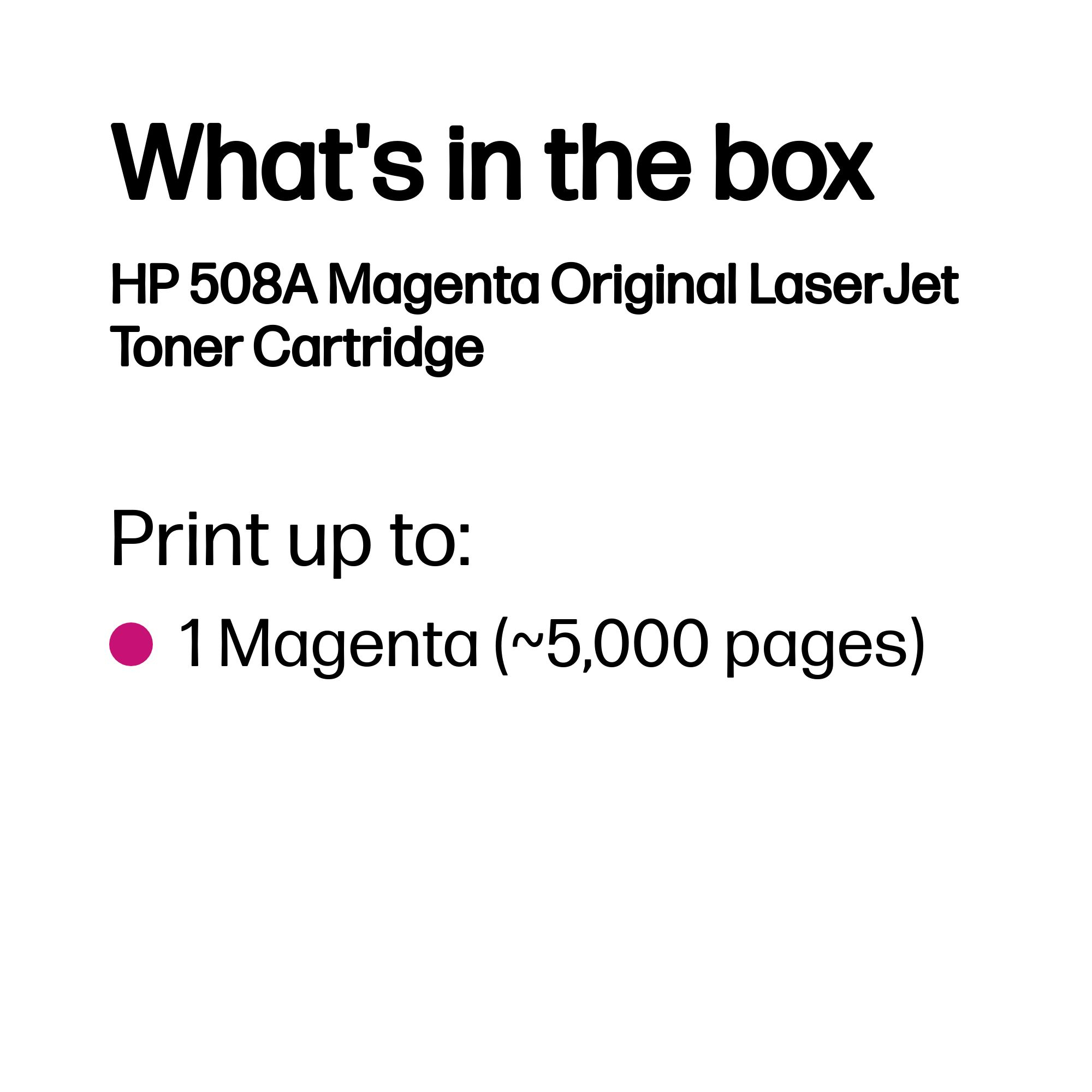 HP #508A Magenta Toner CF363A HP — view 4