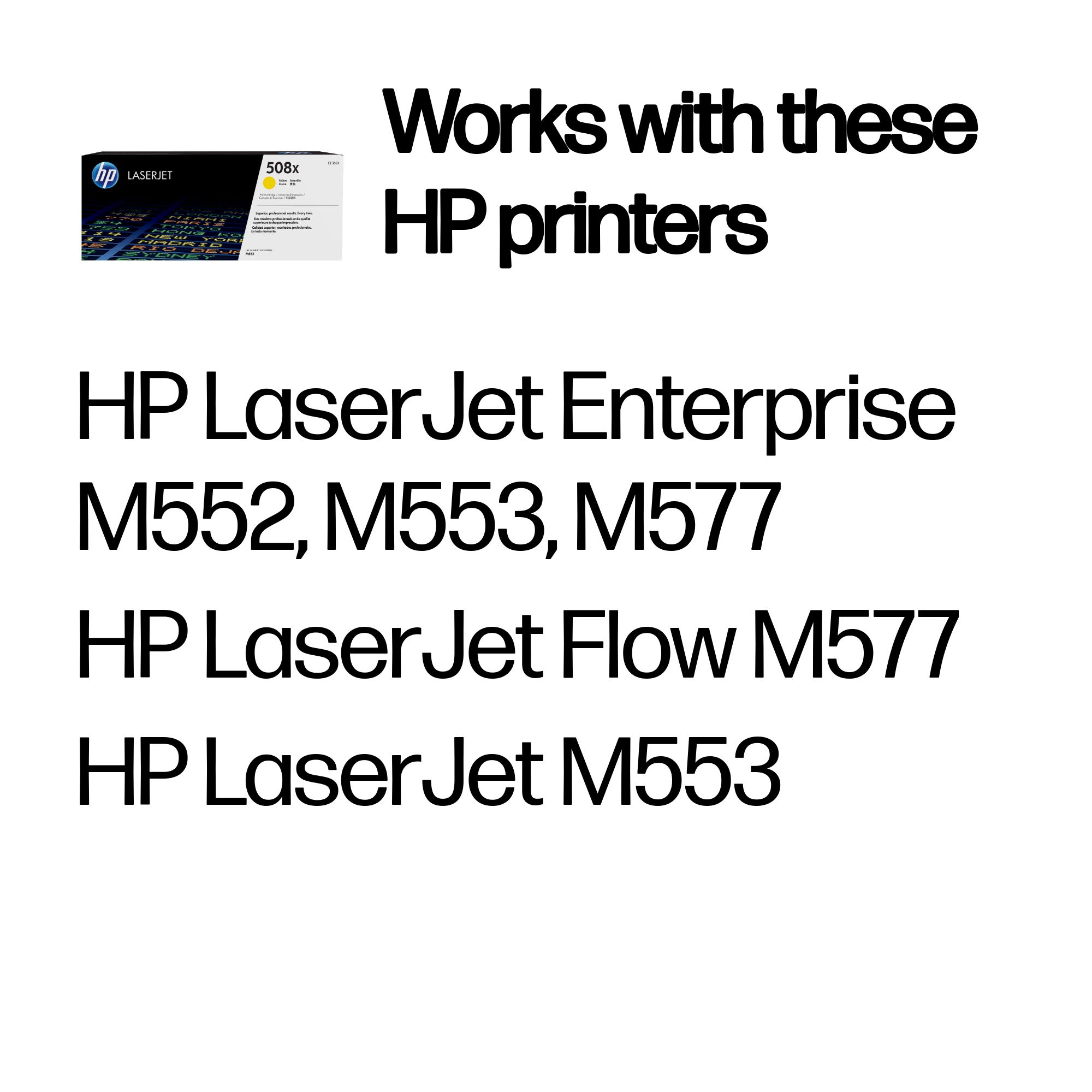 HP #508X Yellow Toner CF362X HP — view 3