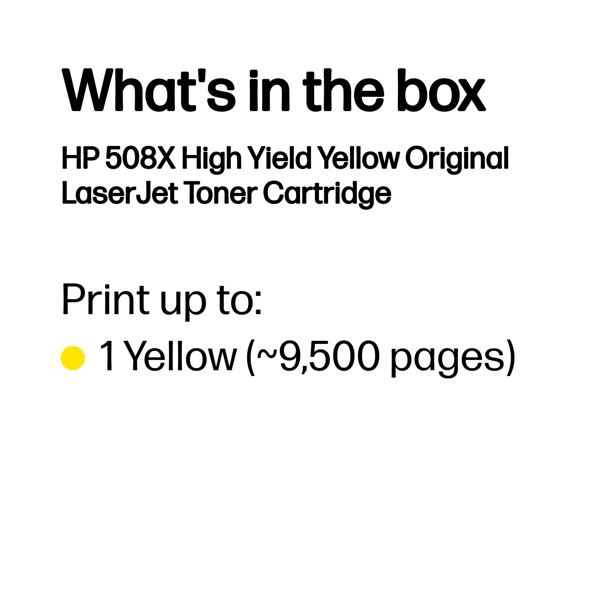 HP #508X Yellow Toner CF362X HP — view 4