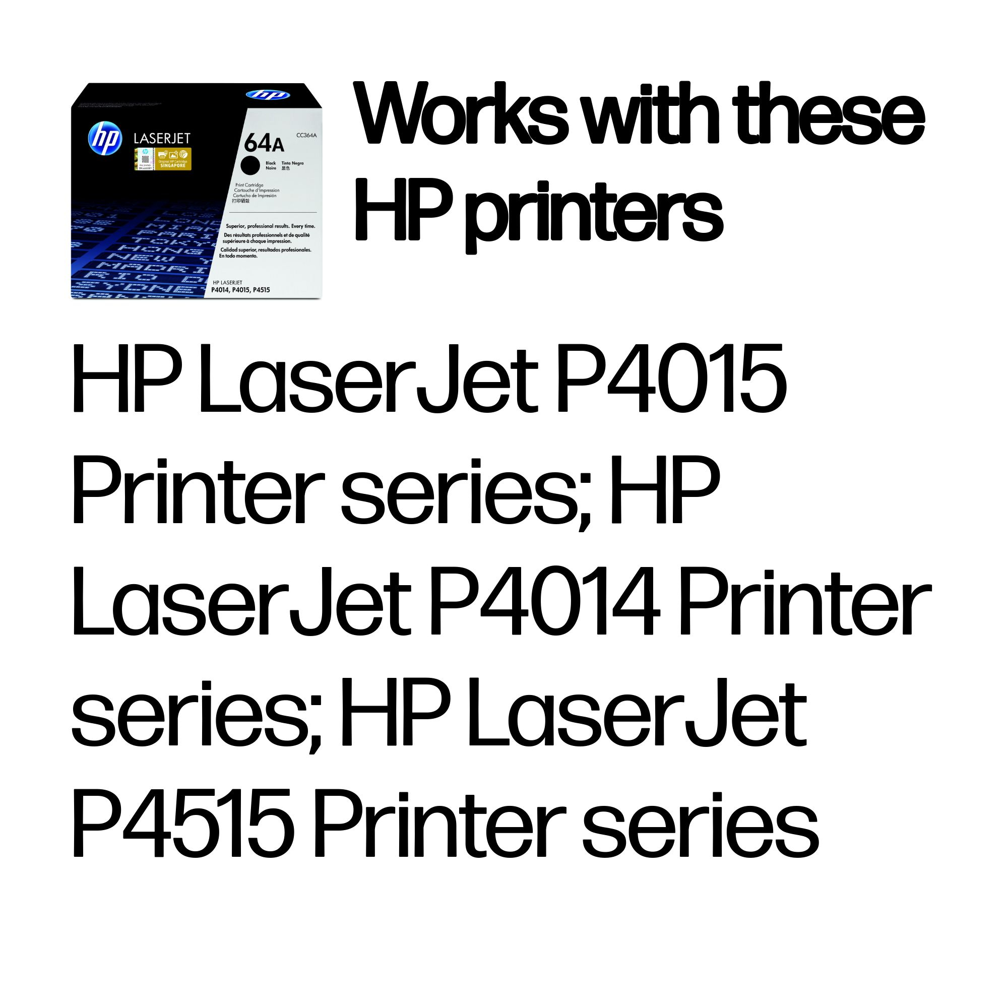 HP #64 Black Toner CC364A HP — view 3