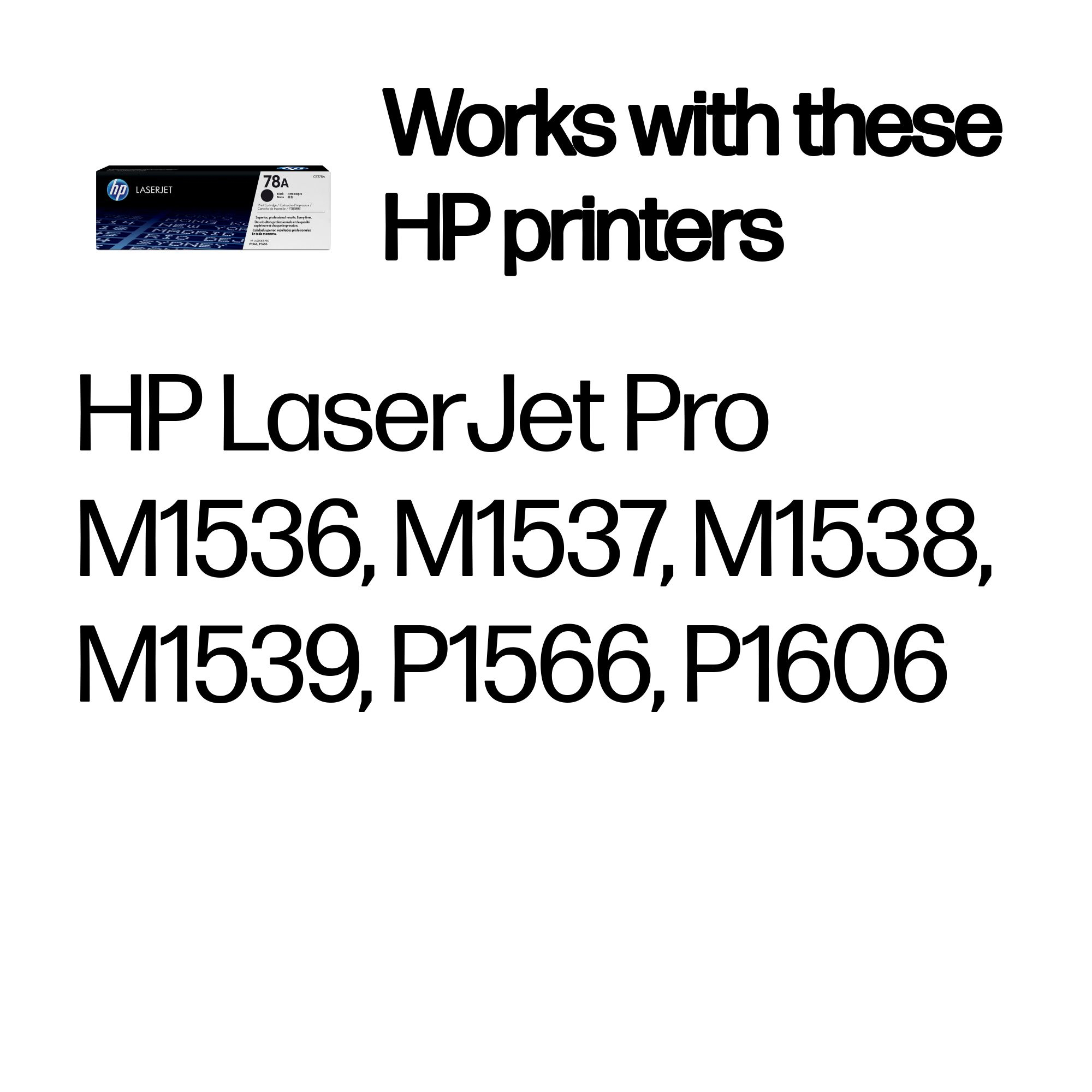HP #78A Black Toner CE278A HP — view 3
