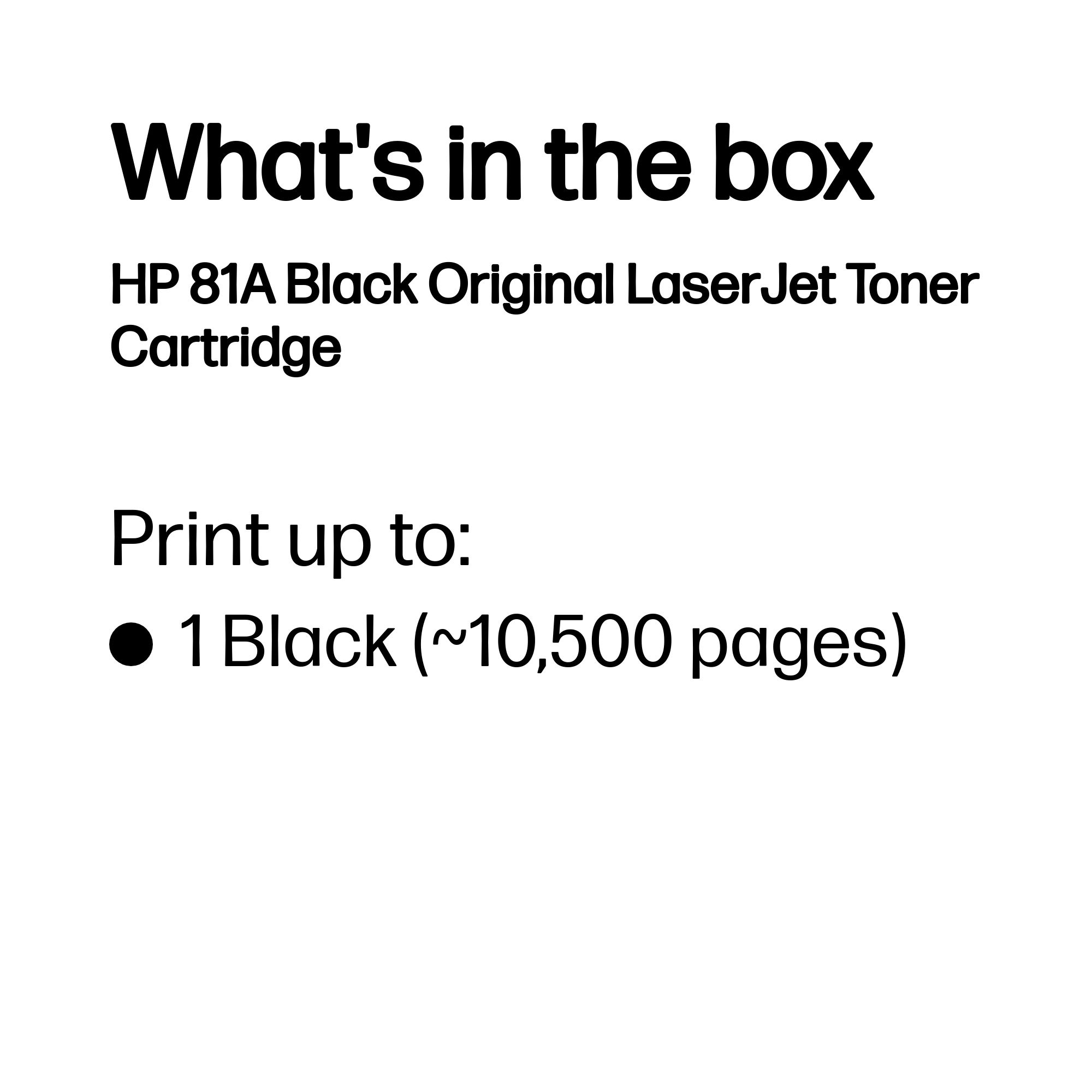 HP #81A Black Toner CF281A HP — view 4