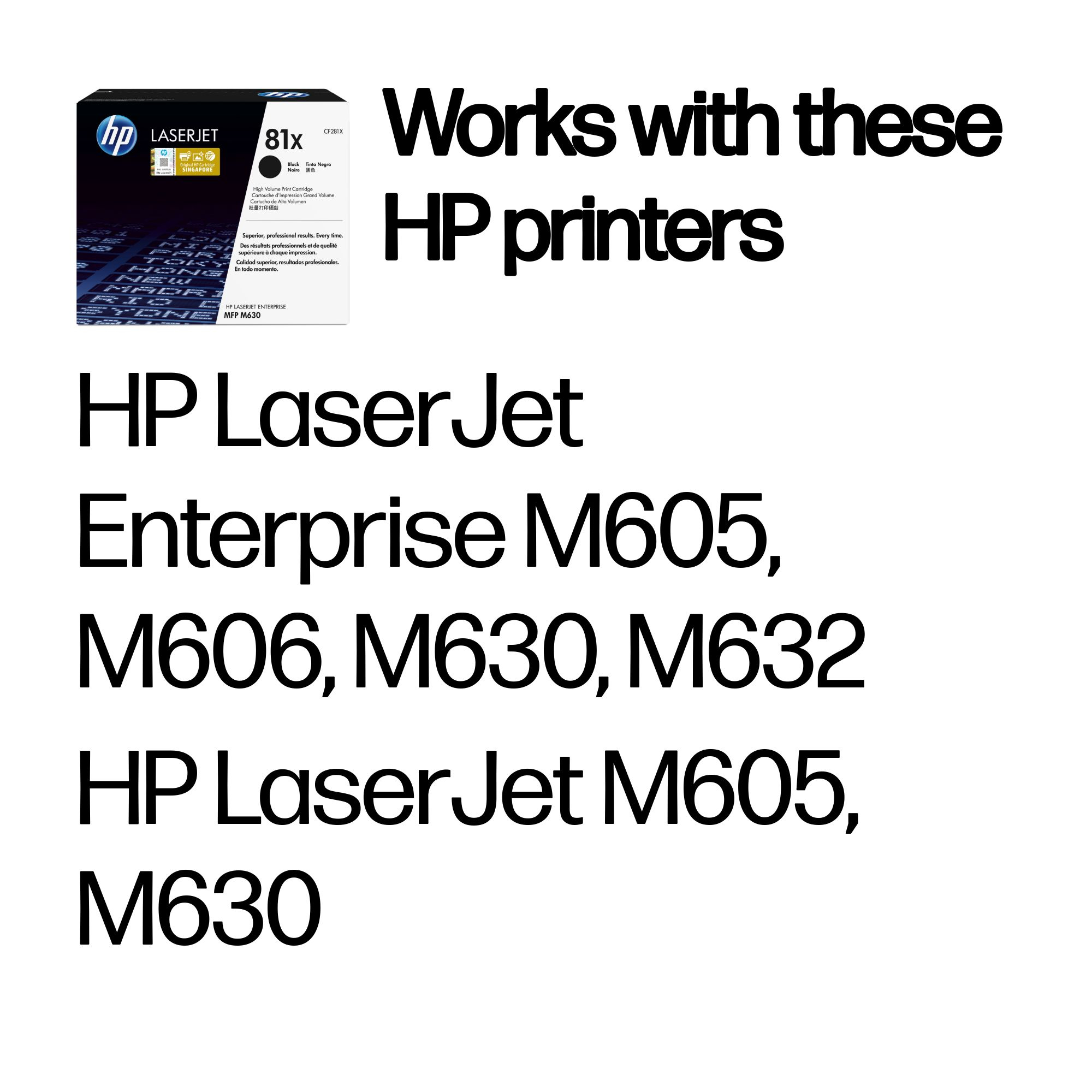 HP #81X Black Toner CF281X HP — view 3