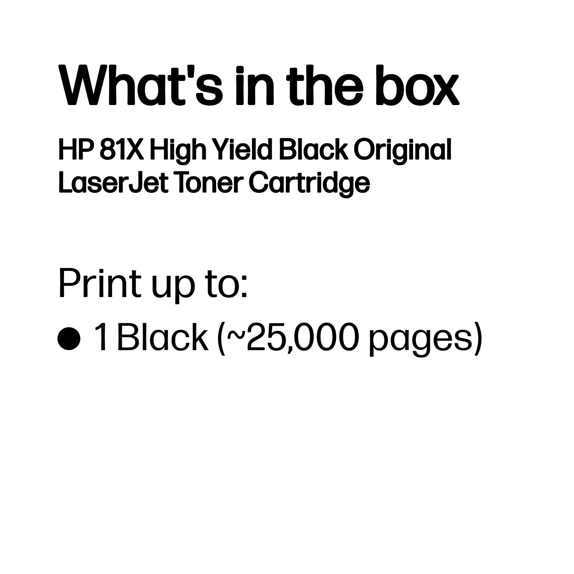 HP #81X Black Toner CF281X HP — view 4