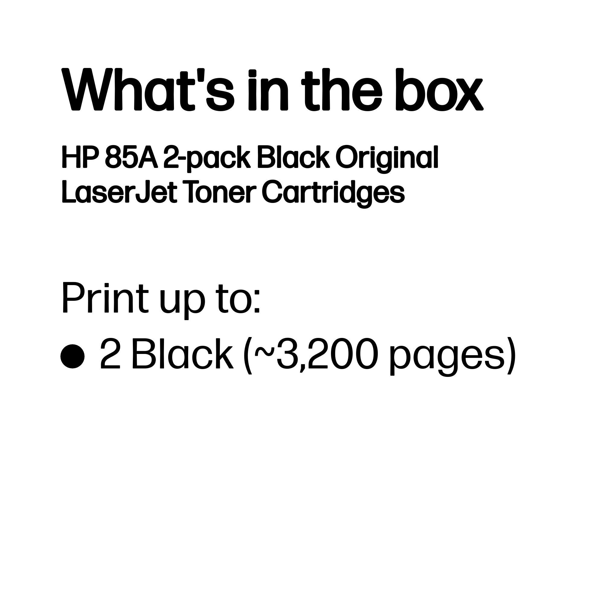 HP 85A Blk Ton Dual Pk CE285AD HP — view 4
