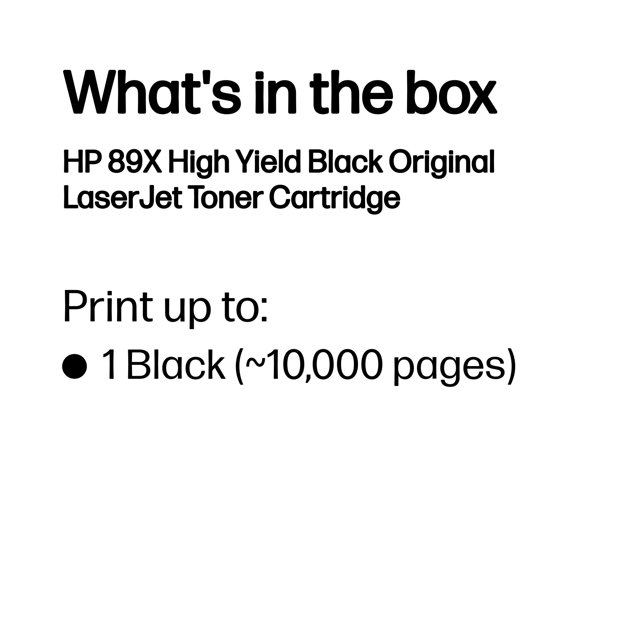 HP #89X Black Toner CF289X HP — view 4