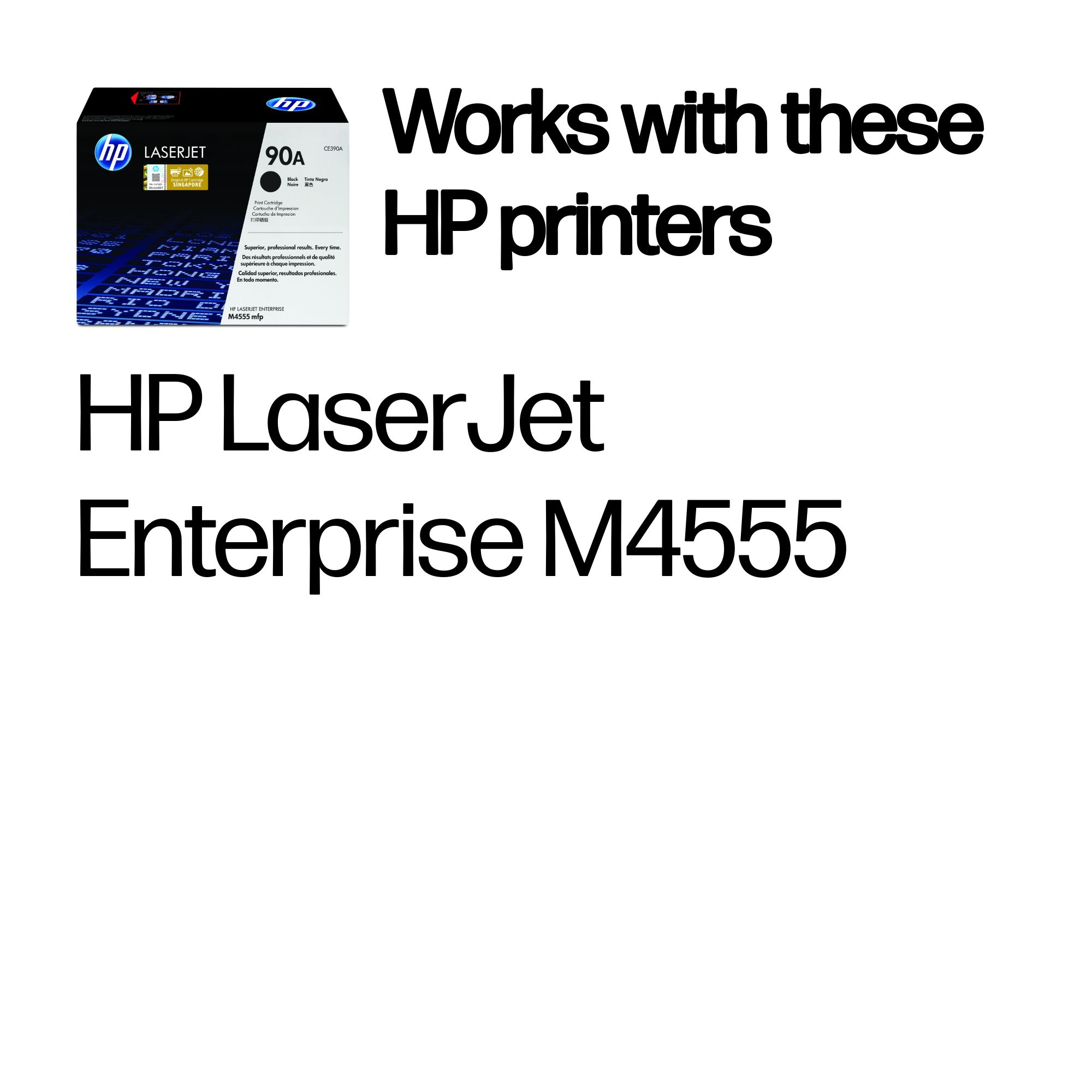 HP #90A Black Toner CE390A HP — view 3
