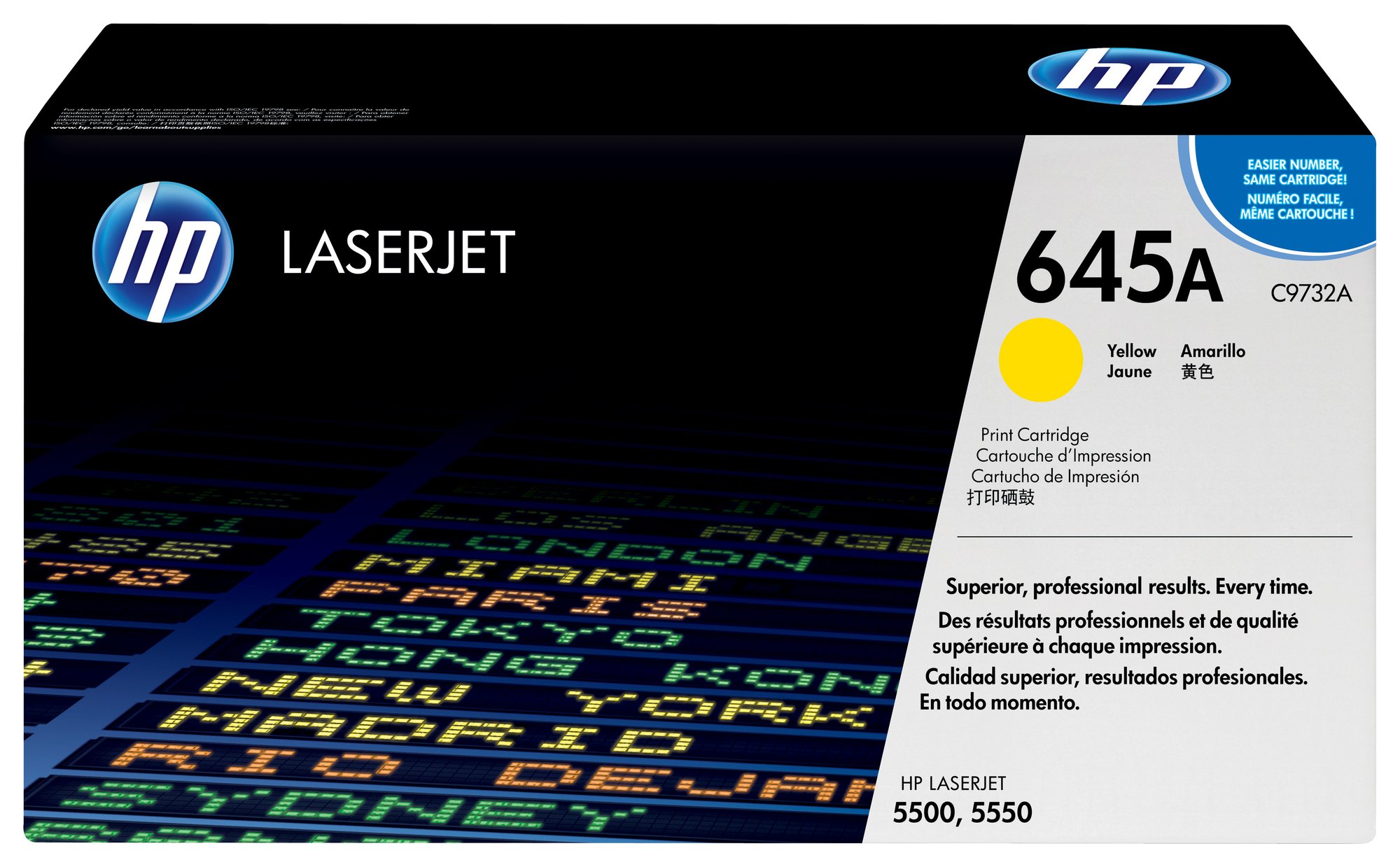 HP #645A Yellow Toner C9732A HP — view 2