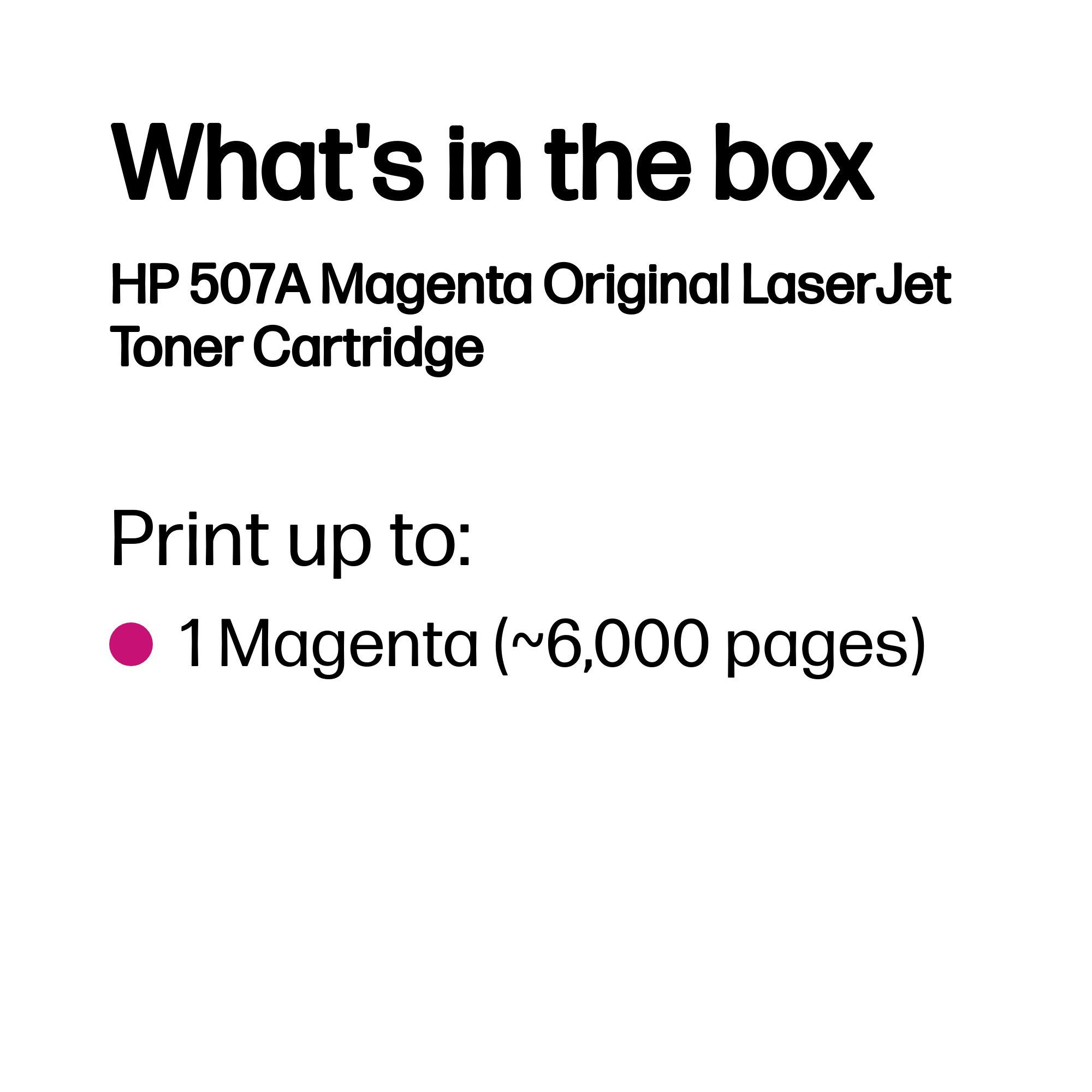 HP #507A Magenta Toner CE403A HP — view 4