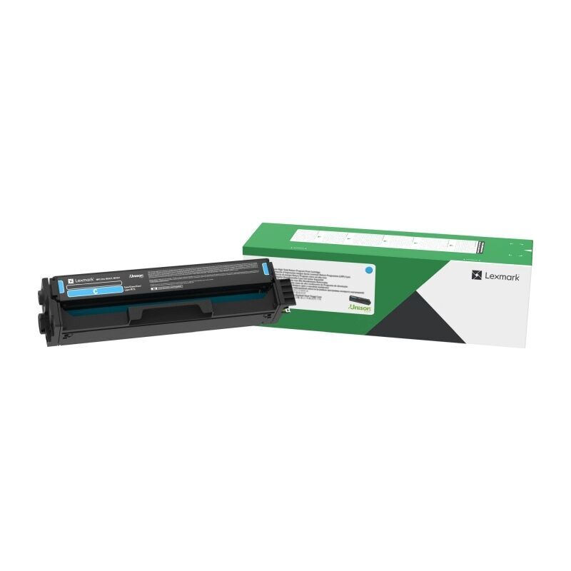 Lexm C343XC0 XHY Cyan Toner Lexmark — view 2