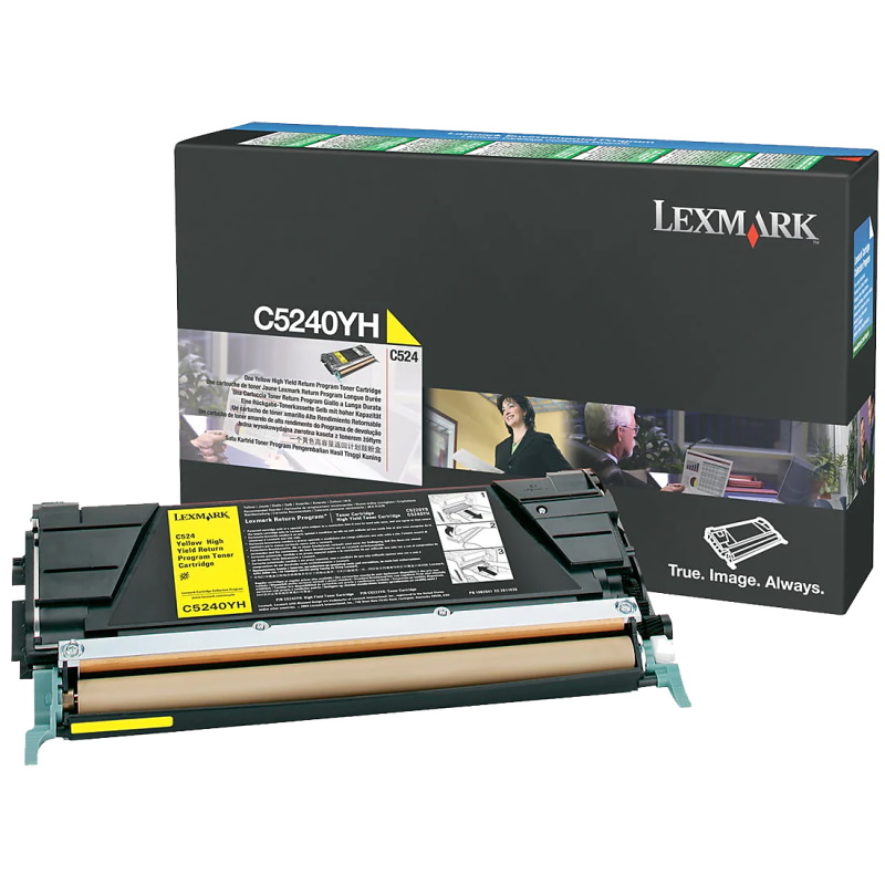 Lexm C5240YH Yell Pre HY Cart Lexmark — view 2