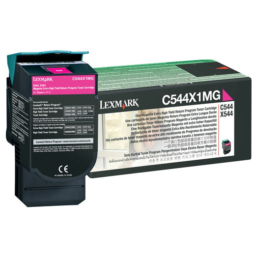 Lexm C544X1MG Magenta Toner Lexmark — view 2