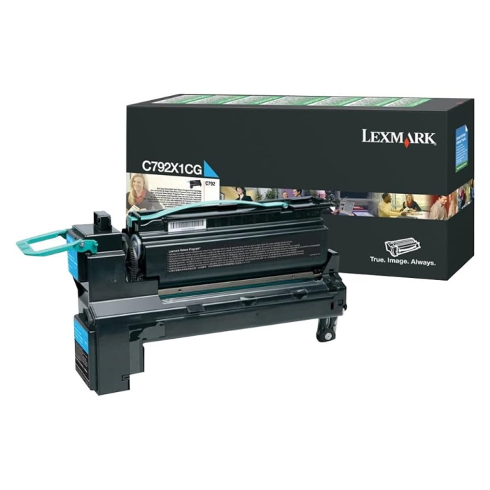 Lexm C792X1CG HY Pre Cyan Cart Lexmark — view 2