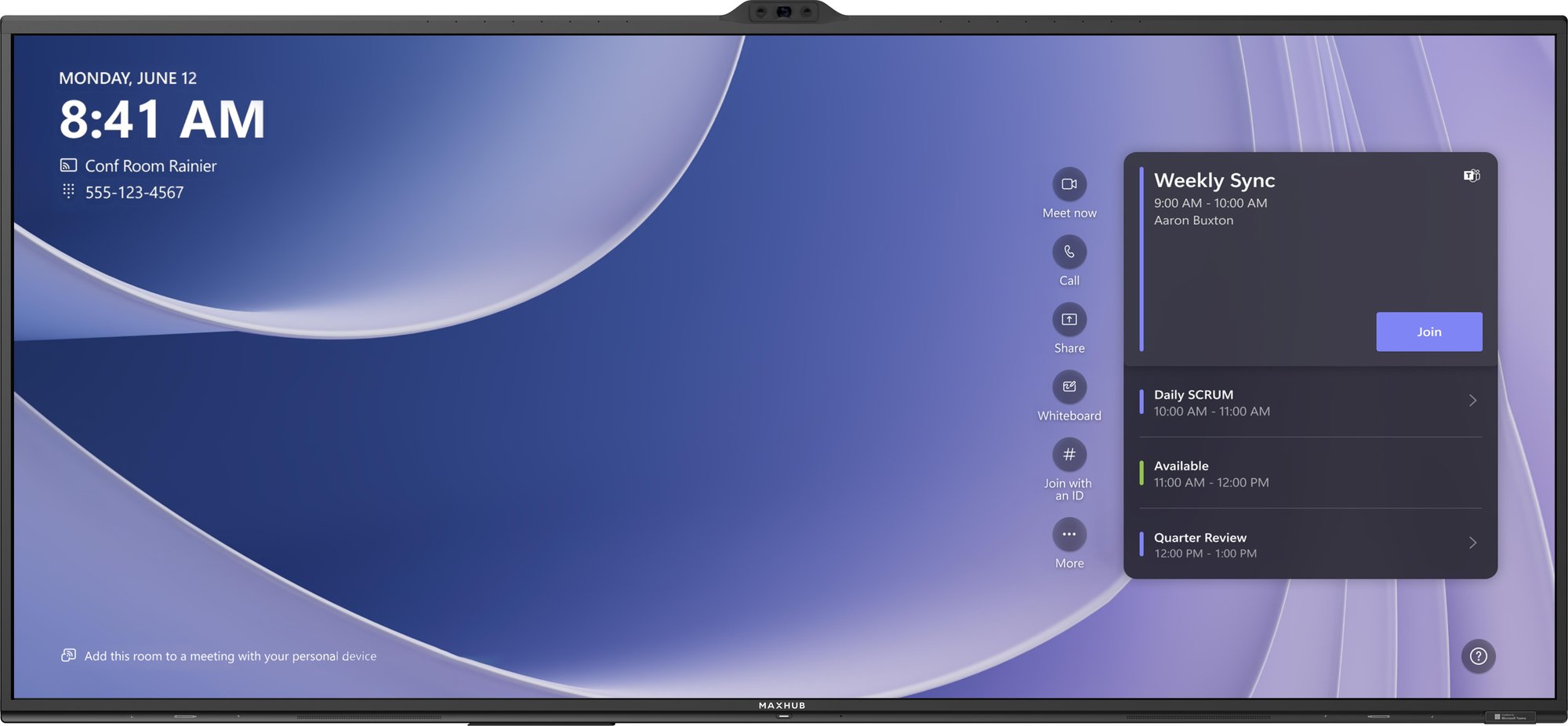 MAXHUB V925T V7 MTR 92'' Maxhub — view 2