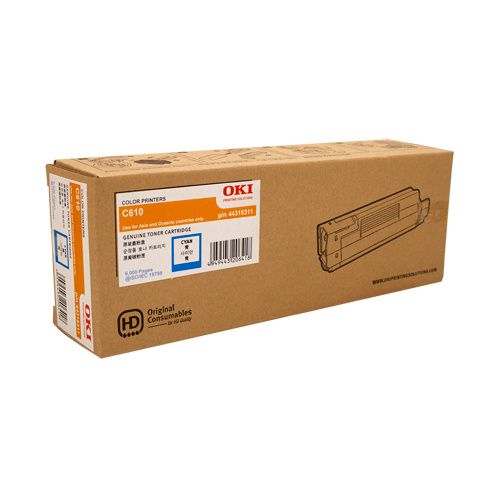 Oki C610 Cyan Ton 44315311 OKI — view 2