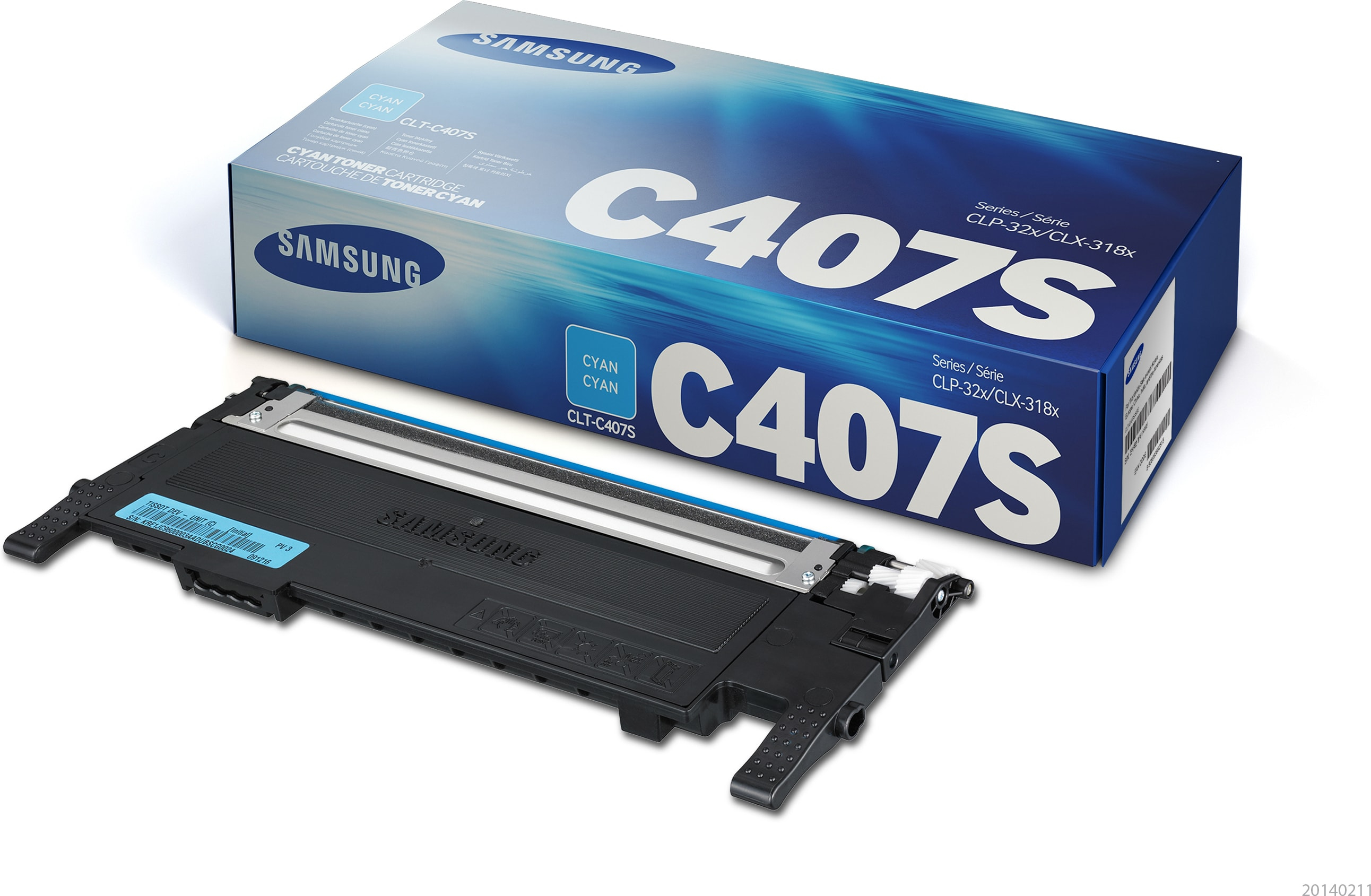 Samsung CLTC407S Cyan Toner Samsung — view 2