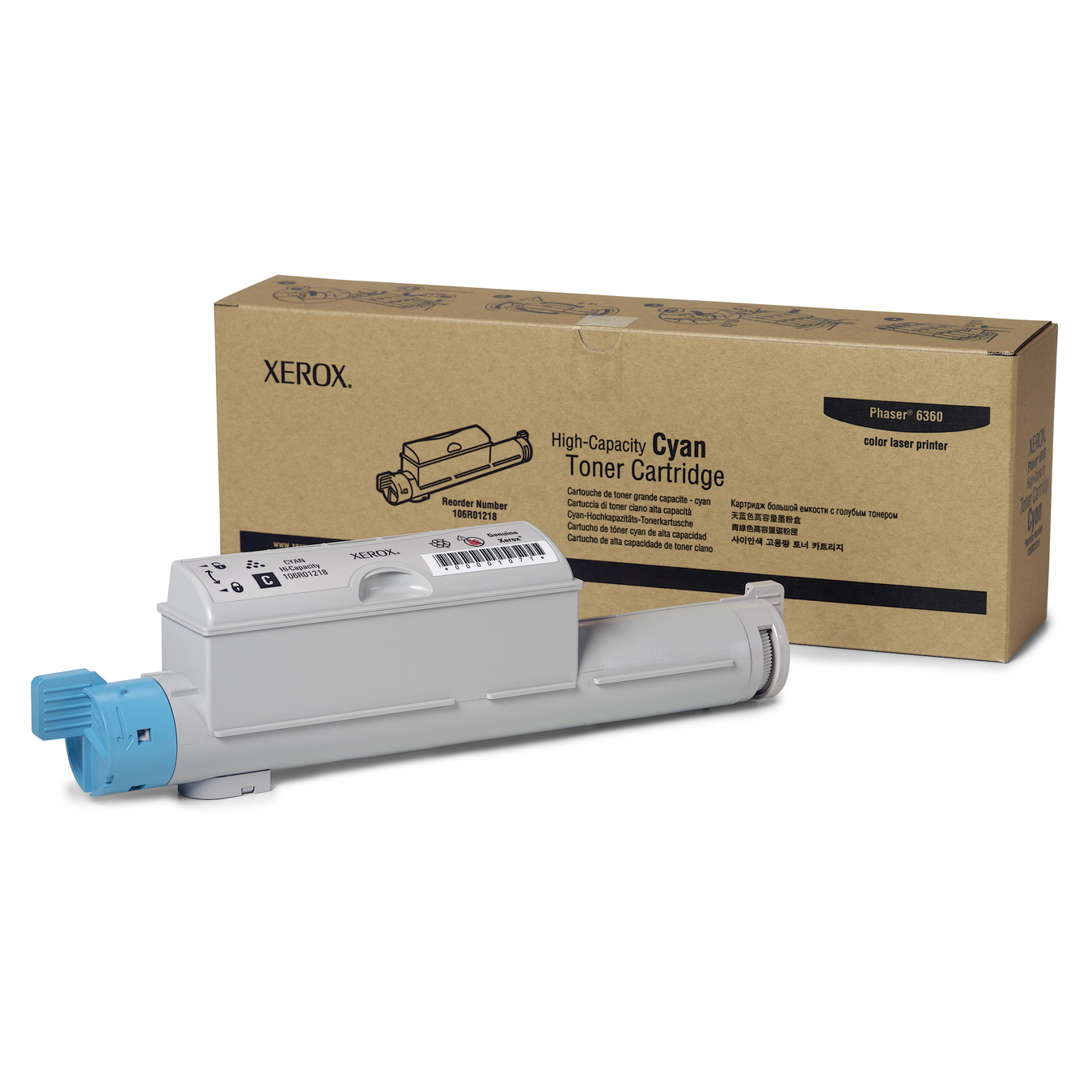 FX Phaser 106R01218 Cyan Toner Fuji Xerox — view 2