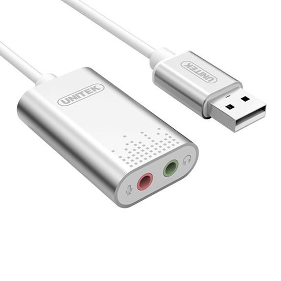 UNITEK USB-A To Stereo Audio Converter in Aluminium Housing. Unitek — view 2