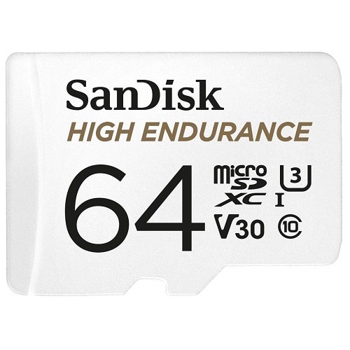 Sandisk High Endurance Microsdxc Card Sqqnr 64G Uhs-I C10 U3 V30 100MB/S R 40MB/S W SanDisk — view 2