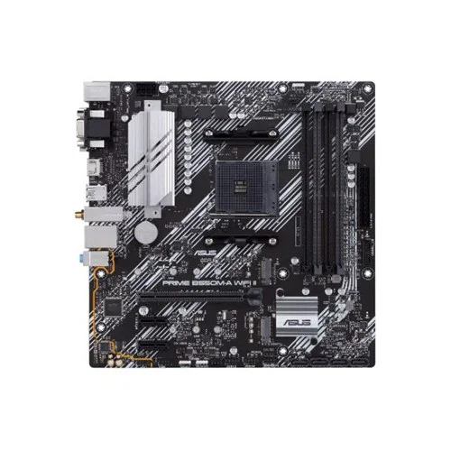ASUS Prime B550M-a WIFI Ii AMD Matx 4XDIMM DDR4 Pci-E 4.0 2XM.2 HDMI DVI-D D-Sub 4XSATA 6 USB3.2 GEN2 3XAJ WIFI6 RGB Lighting Motherboard Asus — view 2