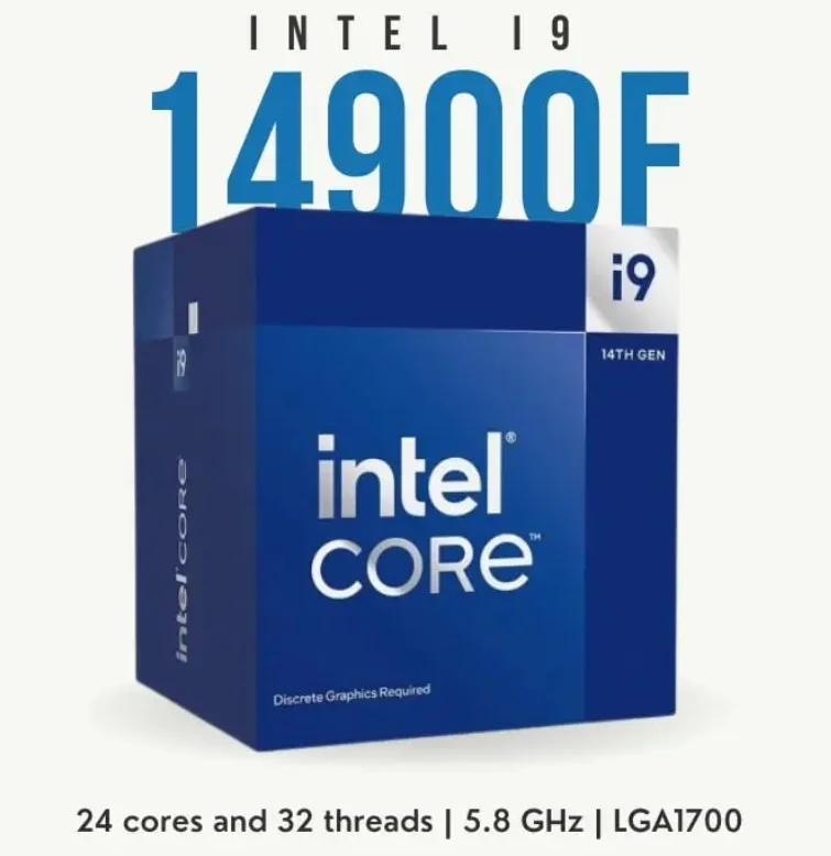 Intel Core I9 14900F Up to 5.80GHZ 36M Cache Fc-LGA16A Processor Without Builtin Graphic Card Intel — view 2
