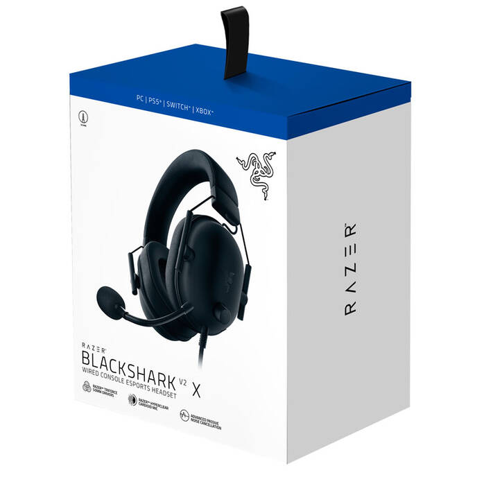 Razer Blackshark V2 X for Playstation - Wired Console Esports Headset - Black - Eu + Anz Packaging Razer — view 2