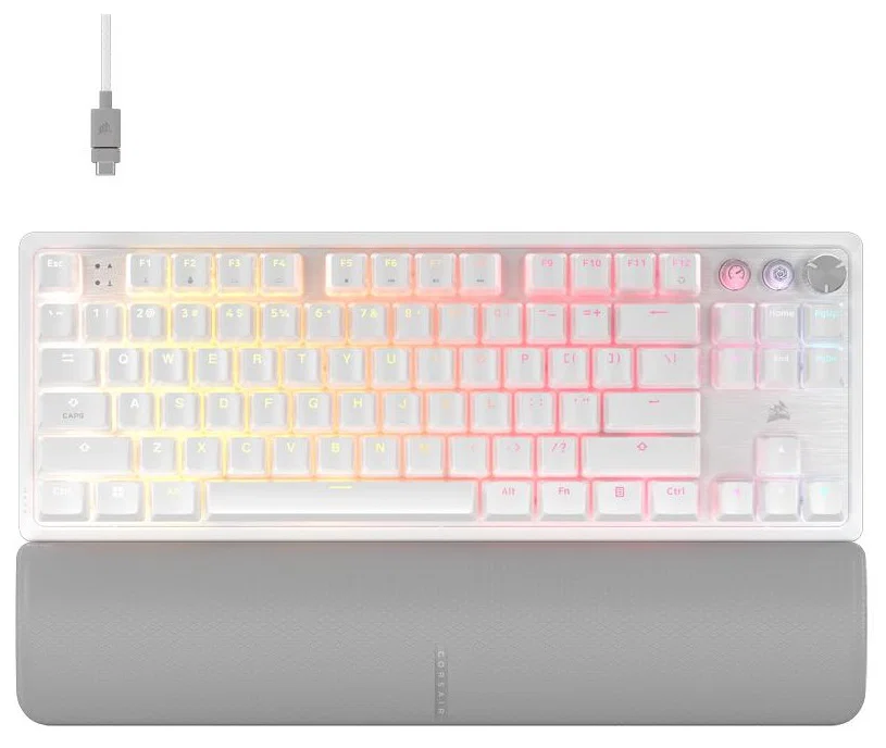 Corsair K70 Pro Tkl High Performance Hall Effect Rapid Trigger Gaming Keyboard - White Corsair — view 2
