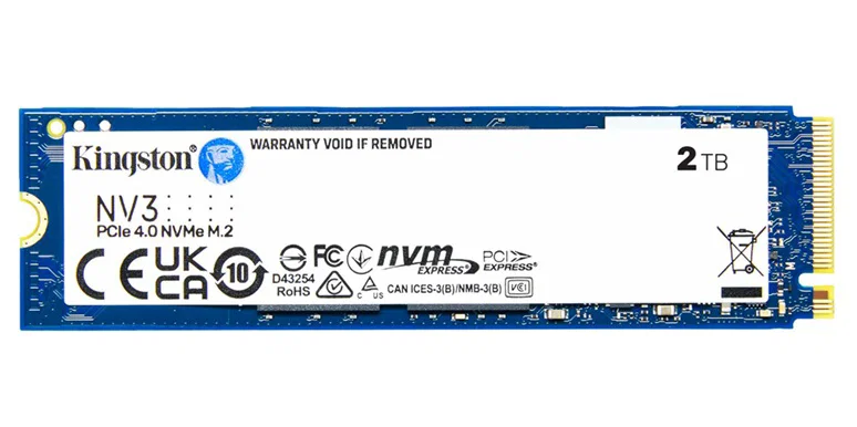 Kingston 2TB NV3 M.2 Pcie 4.0 NVME SSD R/W 6000/5000 MB/S Kingston — view 2
