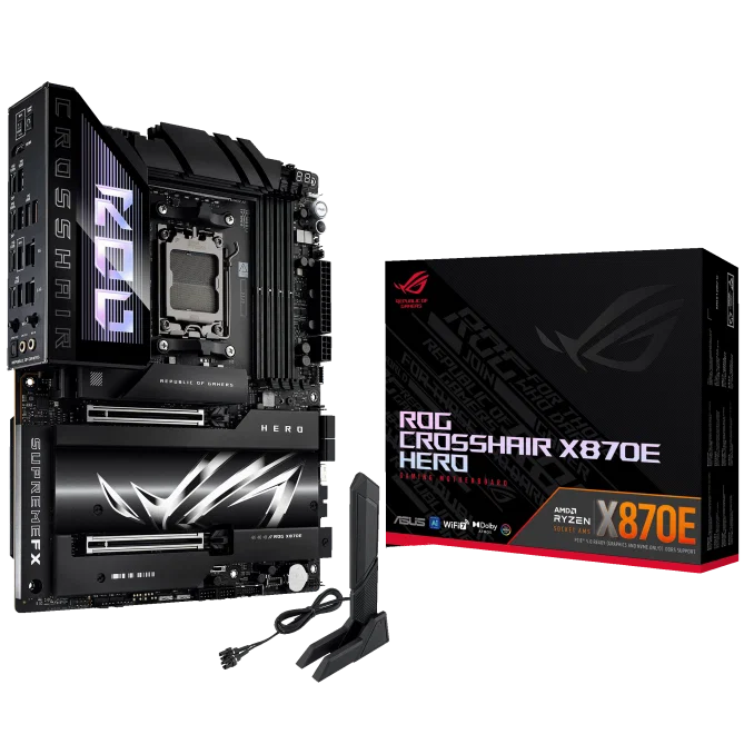 ASUS Rog Crosshair X870E Hero AM5 AMD Motherboard Asus — view 2