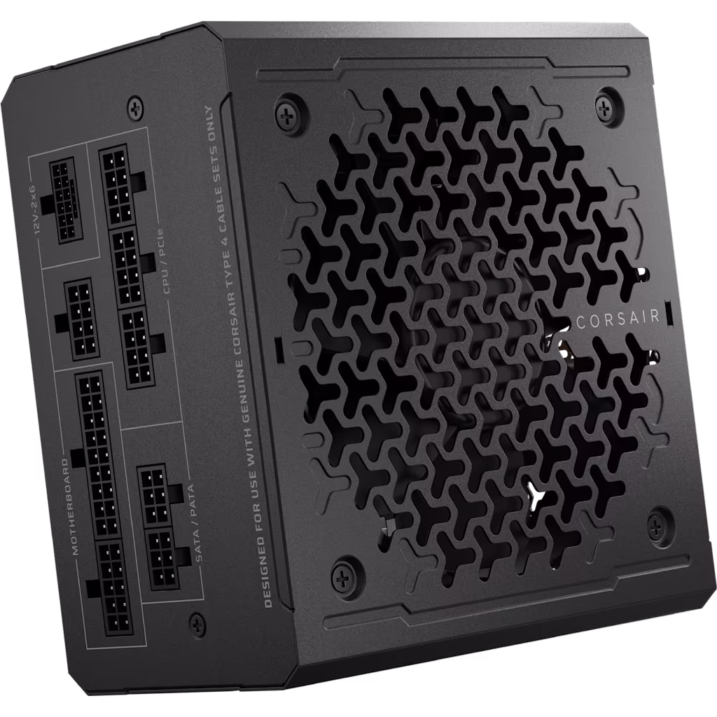 Corsair RM1000E Fully Modular 1000W Cybenetics Gold ATX3.1 Power Supply Corsair — view 2