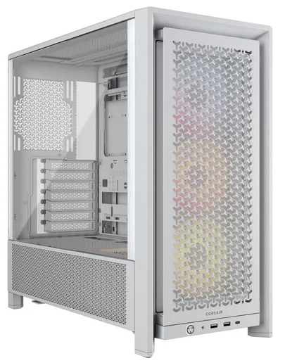 Corsair Frame 4000D Rs ARGB Mid-Tower PC Case, White Corsair — view 2