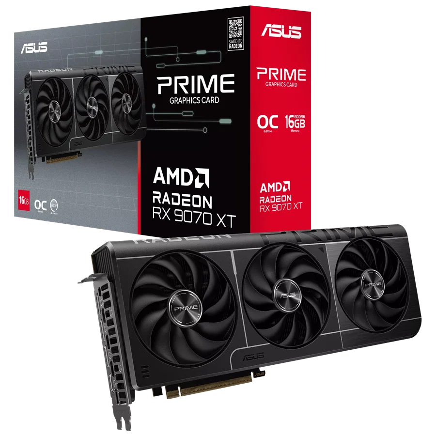 ASUS Prime-RX9070XT-O16G Graphics Card Asus — view 2