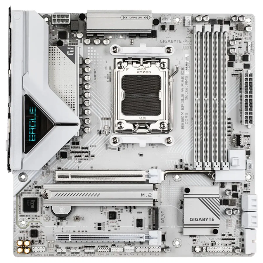 Gigabyte B850M Eagle WF6E Ice Motherboard Gigabyte — view 2