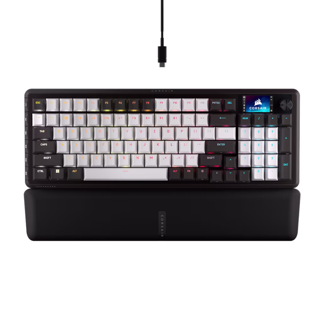 Corsair Vanguard 96-Pulse Dual Tone Pbt Black & White Keyboard Corsair — view 2