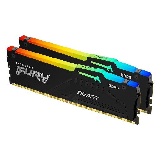 Kingston 64GB 5600MT/S DDR5 CL36 Dimm (Kit of 2) Fury Beast RGB Expo Kingston — view 2